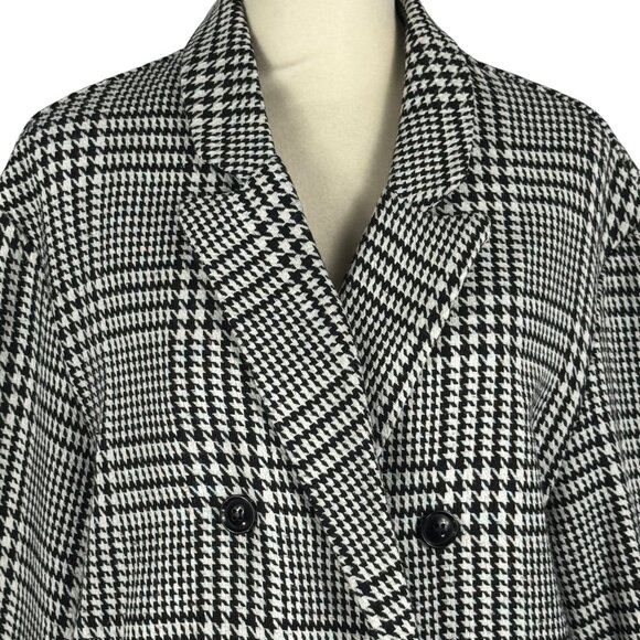 Like new Polly Black and White Houndstooth Double Breasted Blazer Size 6 - Picture 7 of 8